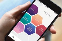 image of the PRISM app on a smartphone screen