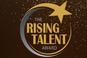 image of rising talent award logo